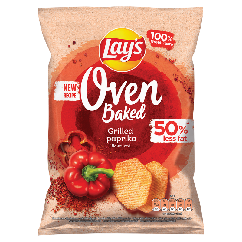 LAY'S Oven Baked Pieczone formowane chipsy ziemniaczane o smaku grillowanej papryki frisco.pl