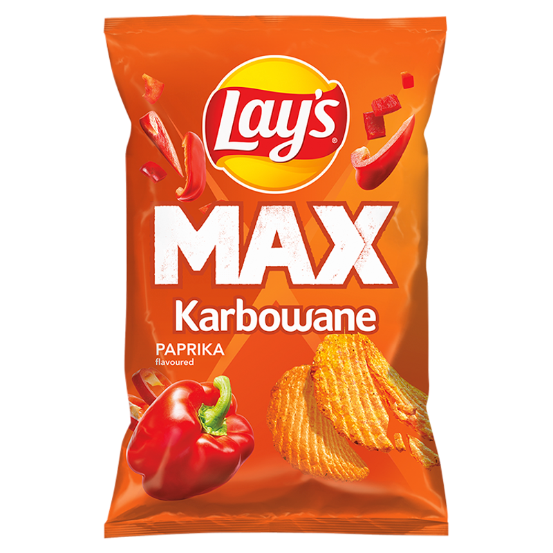 LAY'S KARBOWANE Chipsy ziemniaczane o smaku papryki frisco.pl