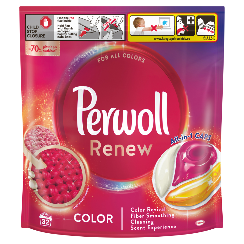 PERWOLL Renew Kapsułki do prania Color 32 szt. frisco.pl