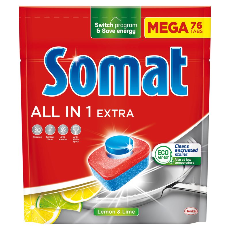 SOMAT All in 1 EXTRA Tabletki do zmywarki 76 szt. frisco.pl