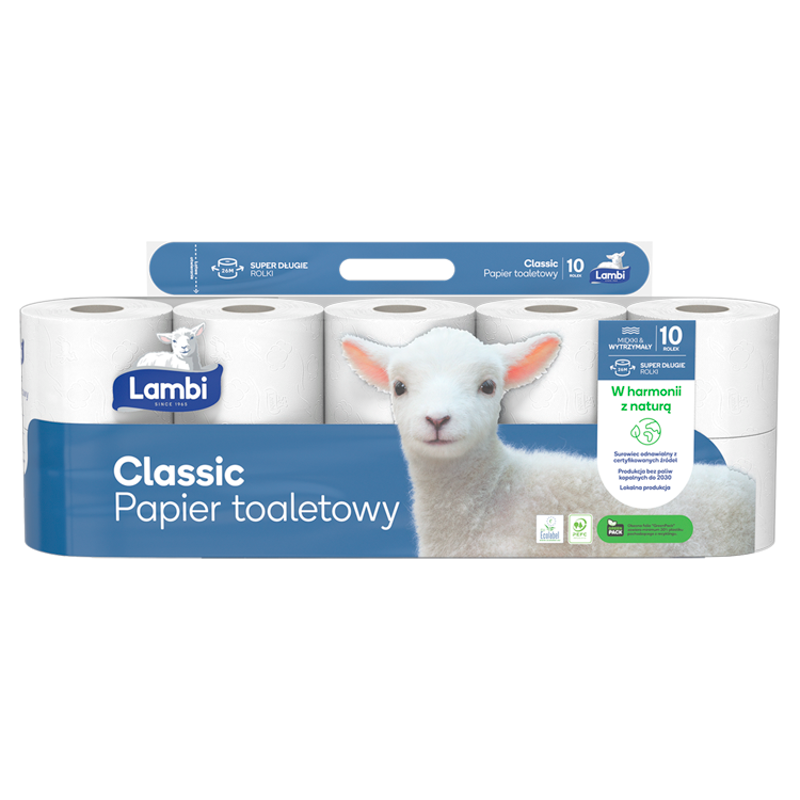 LAMBI Papier toaletowy Classic 10 rolek