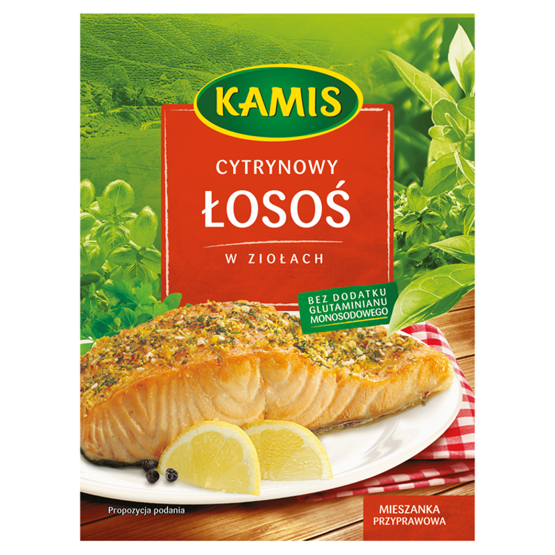 KAMIS Cytrynowy łosoś w ziołach - mieszanka przyprawowa frisco.pl