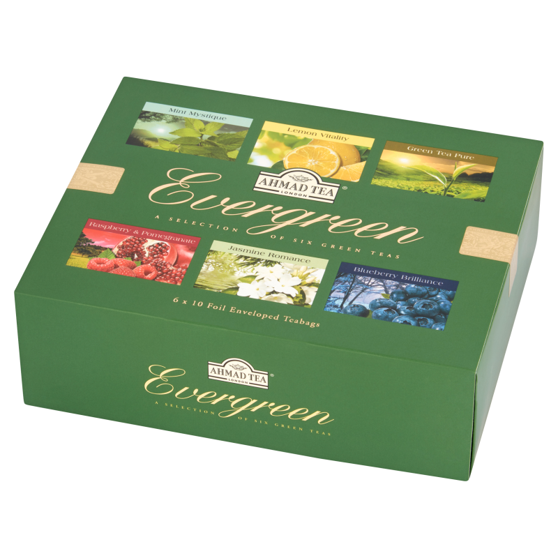 AHMAD TEA Evergreen Zestaw zielonych herbat 60 torebek (saszetki) frisco.pl