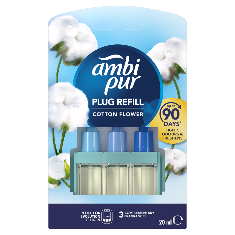 AMBI PUR Wkłady do elektrycznego odświeżacza powietrza Cotton 20 ml