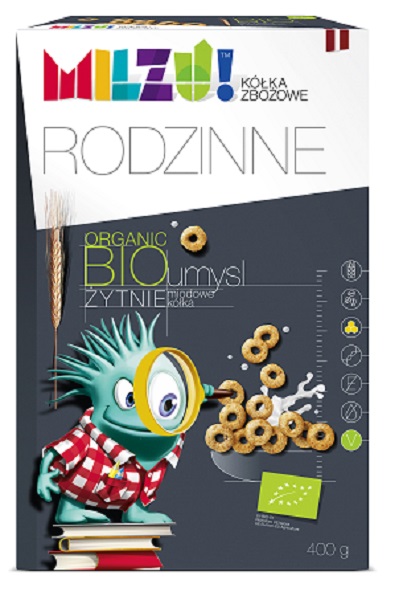 MILZU Kółka żytnio - owsiane miodowe UMYSŁ BIO