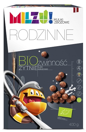MILZU Kulki żytnio - owsiane kakaowe ZWINNOŚĆ BIO