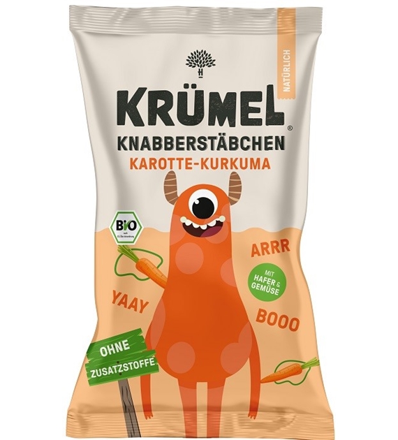 KRUMEL Paluszki dla dzieci marchew-kurkuma BIO