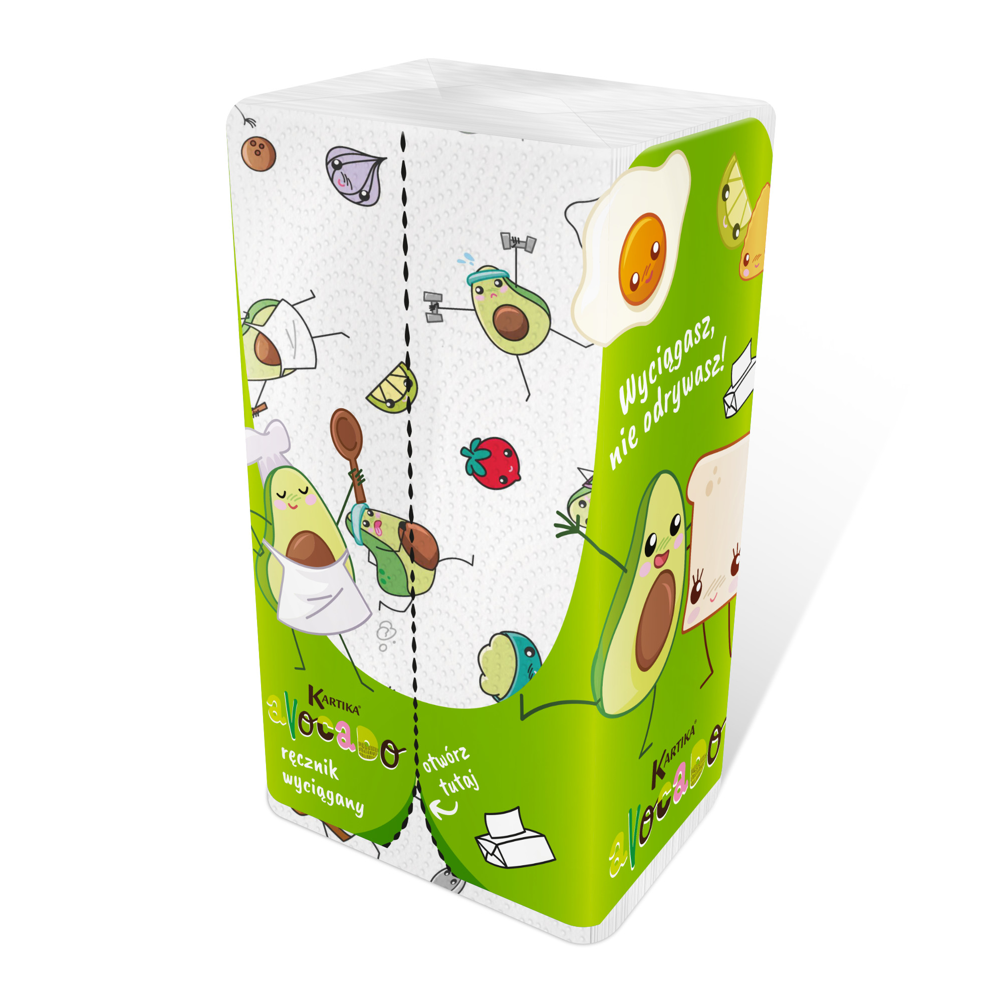 KARTIKA Ręcznik papierowy składany 2-warstwowy Avocado 150 listków
