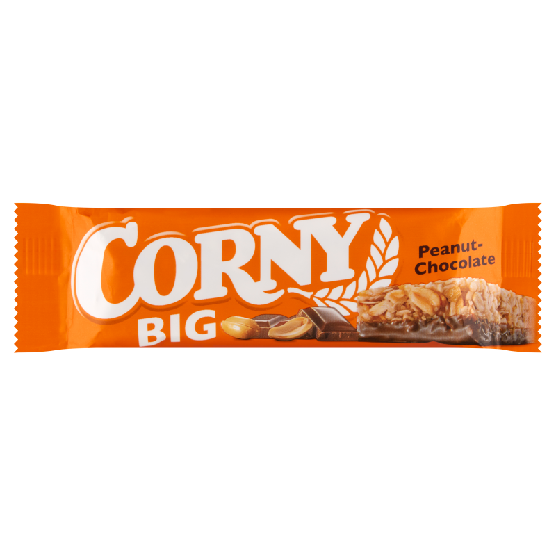 CORNY Big Baton zbożowy z mleczną czekoladą i orzechami arachidowymi 50g
