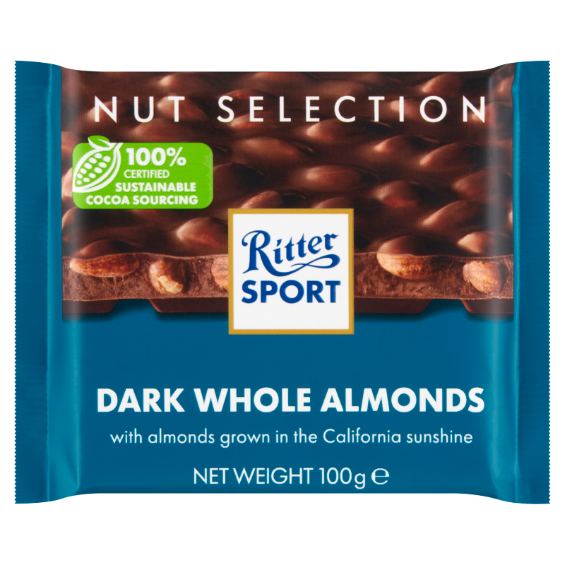 RITTER SPORT Czekolada deserowa z całymi migdałami