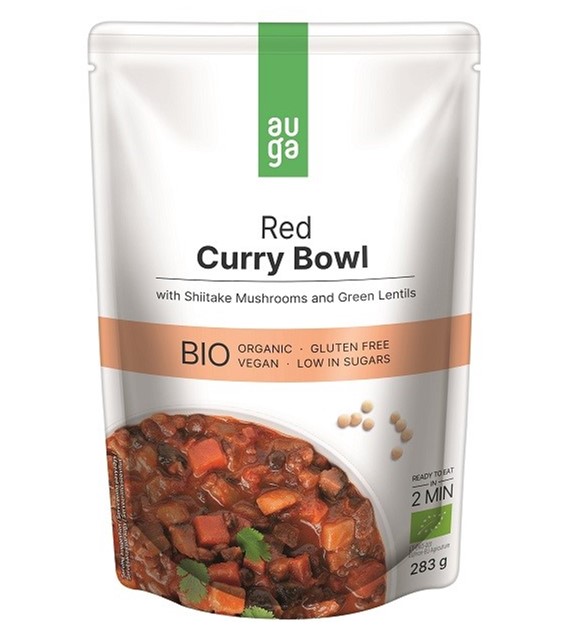 AUGA Czerwone curry z grzybami shiitake i zieloną soczewicą BIO