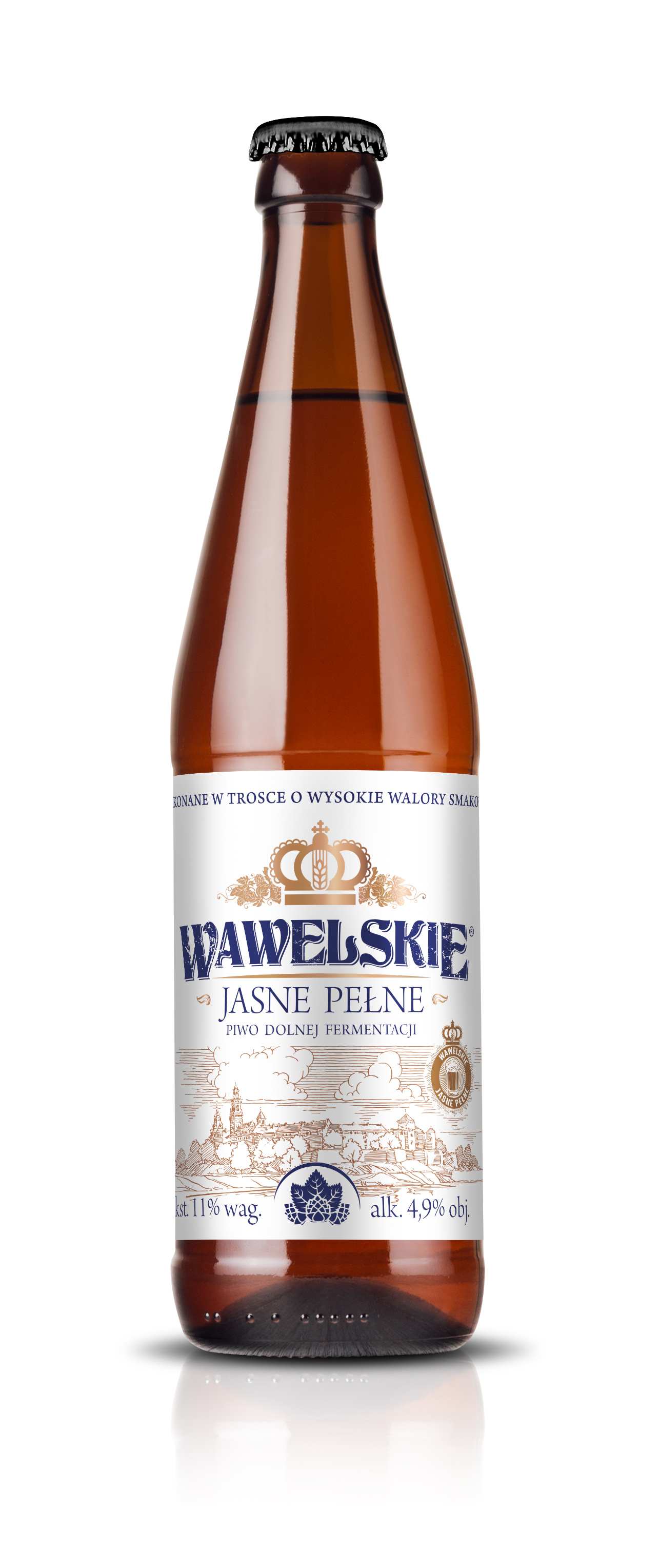WAWELSKIE Jasne Pełne Piwo (butelka bezzwrotna)