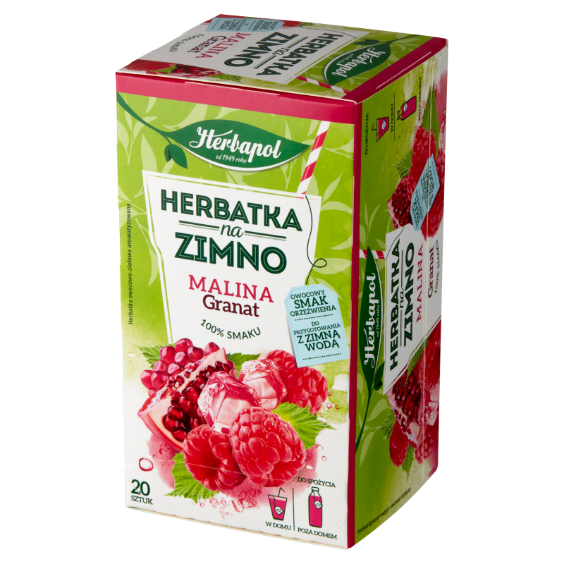 HERBAPOL Herbatka na zimno Malina i Granat 20 torebek ex. frisco.pl