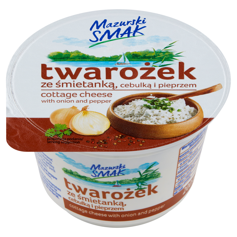 Mazurski Smak Twarożek ze śmietanką cebulką i pieprzem frisco.pl