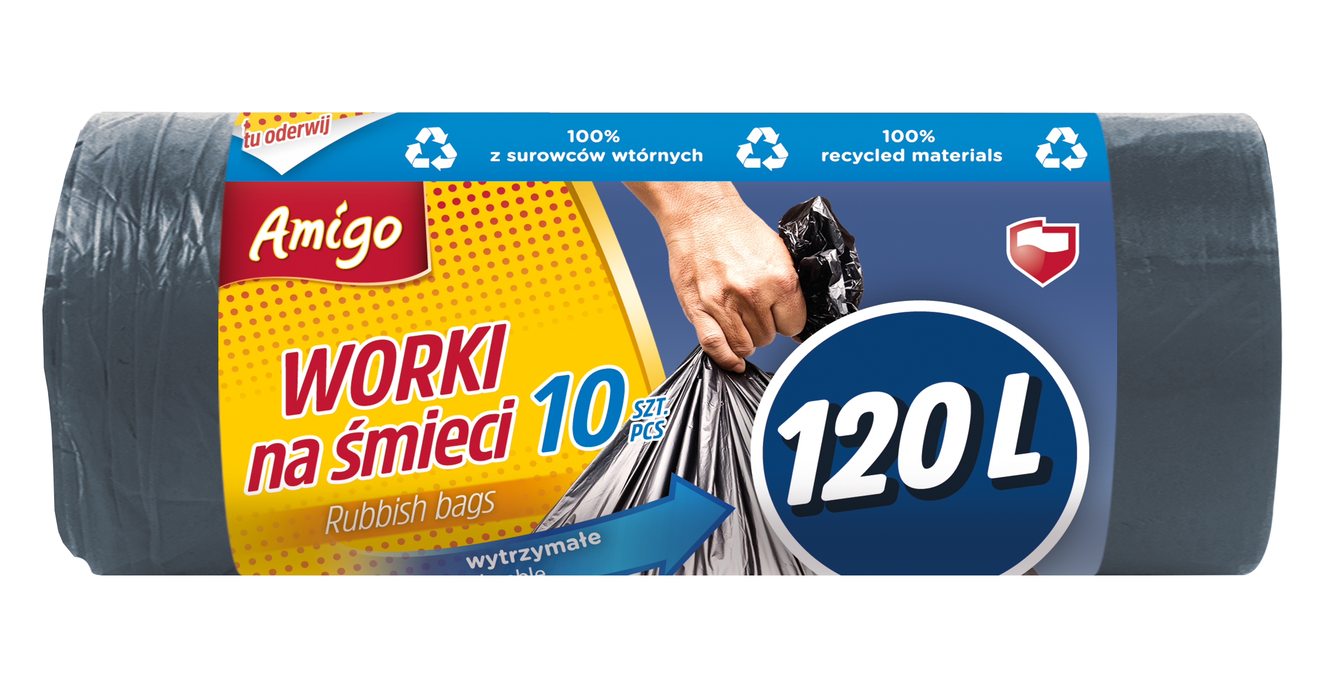 AMIGO Worki na śmieci 120l 10 szt.