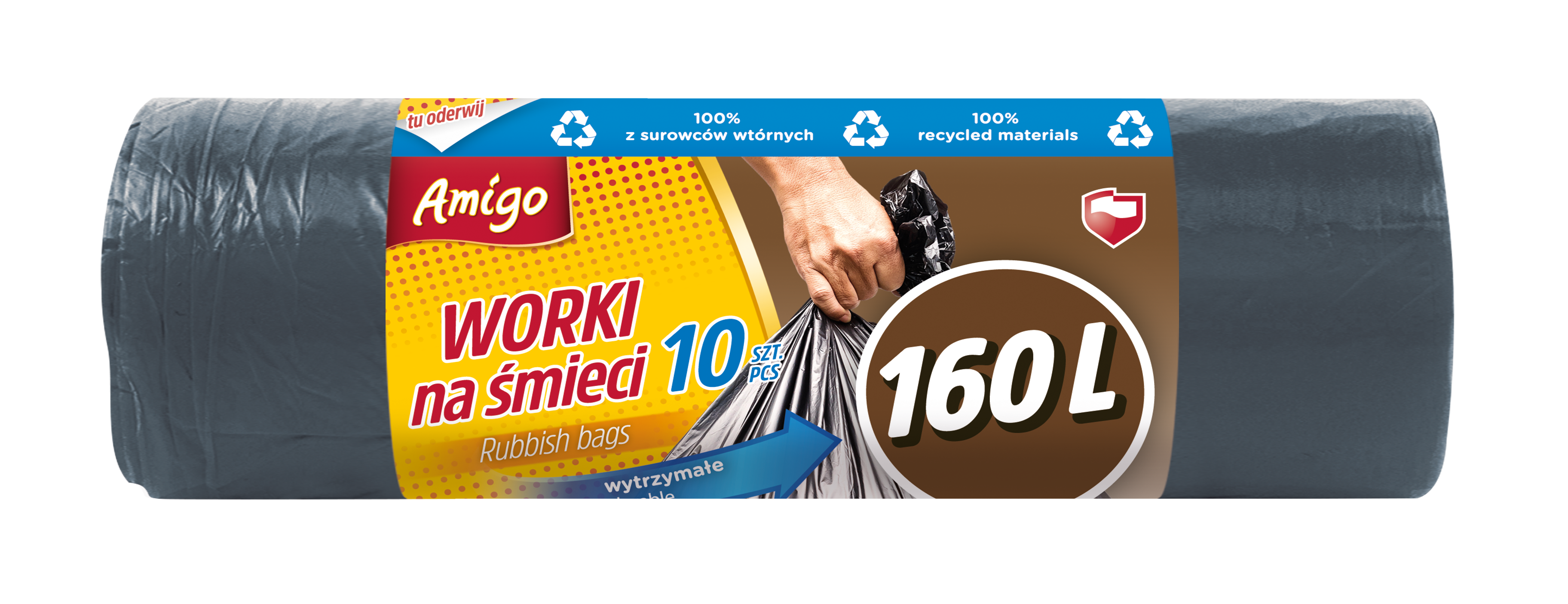 AMIGO Worki na śmieci 160l 10 szt.