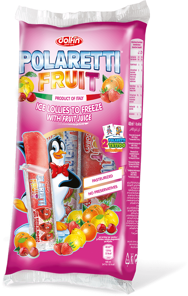 POLARETTI FRUIT GIRL Lody wodne owocowe do zamrożenia