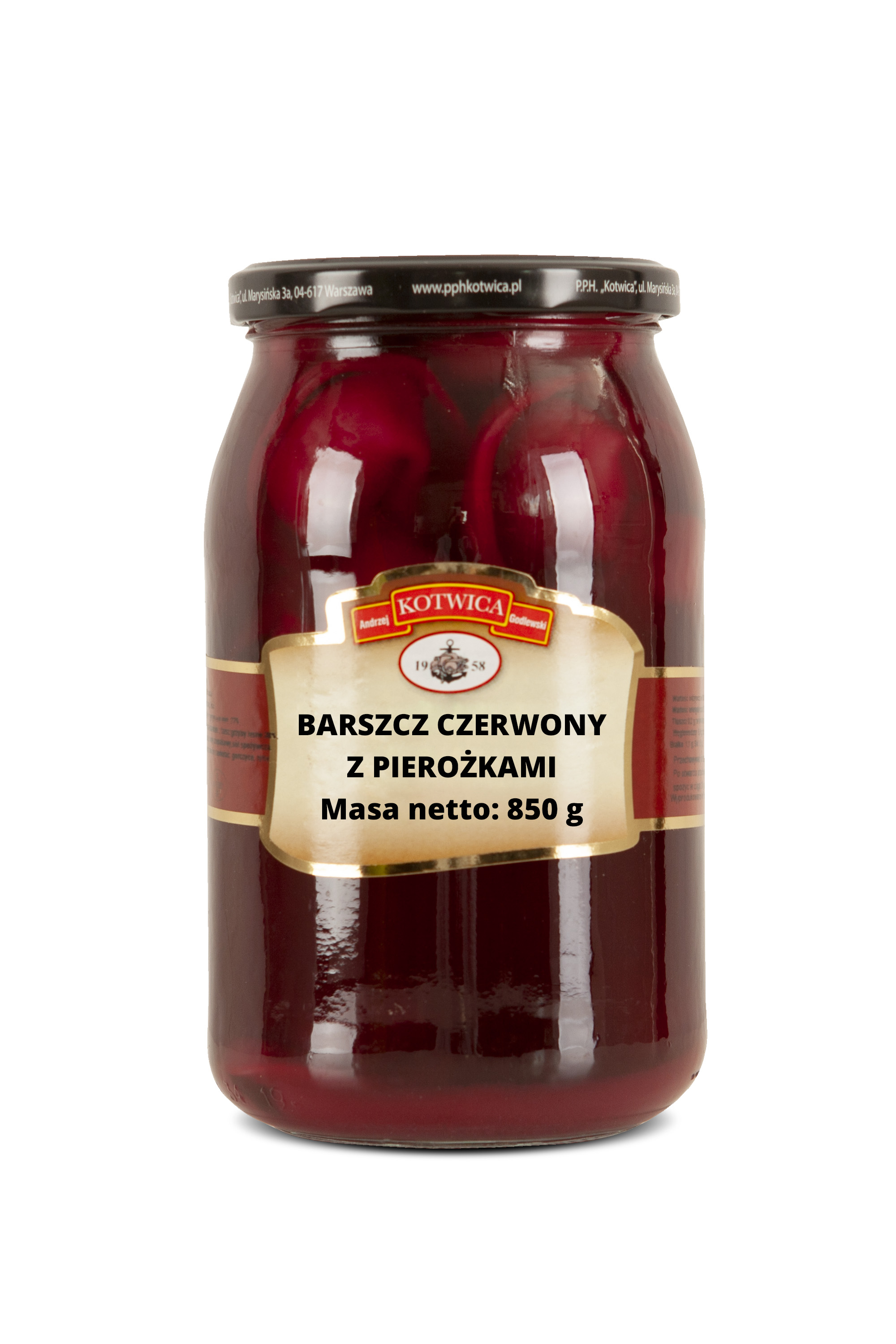 KOTWICA Barszcz czerwony z uszkami