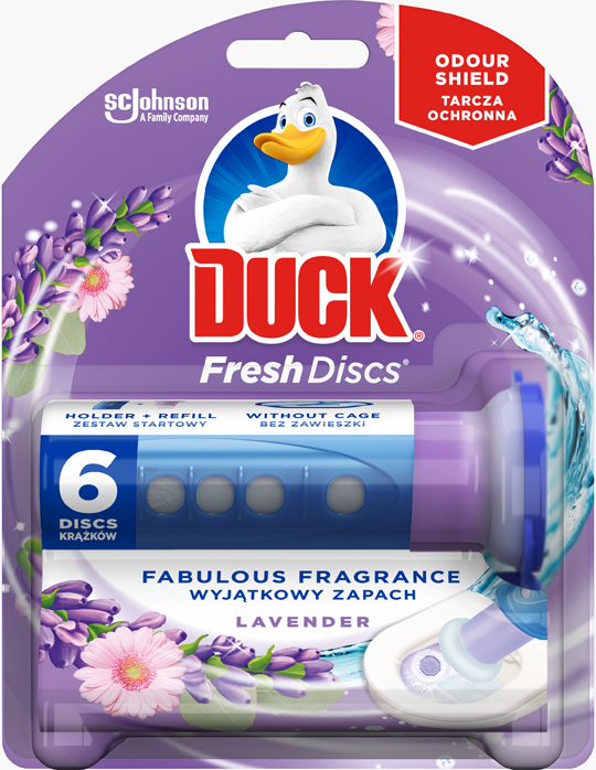 DUCK Fresh Discs Żelowe krążki Lavender 6 szt.