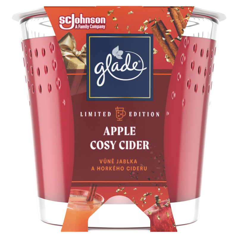 GLADE Świeca zapachowa Apple Cosy Cider