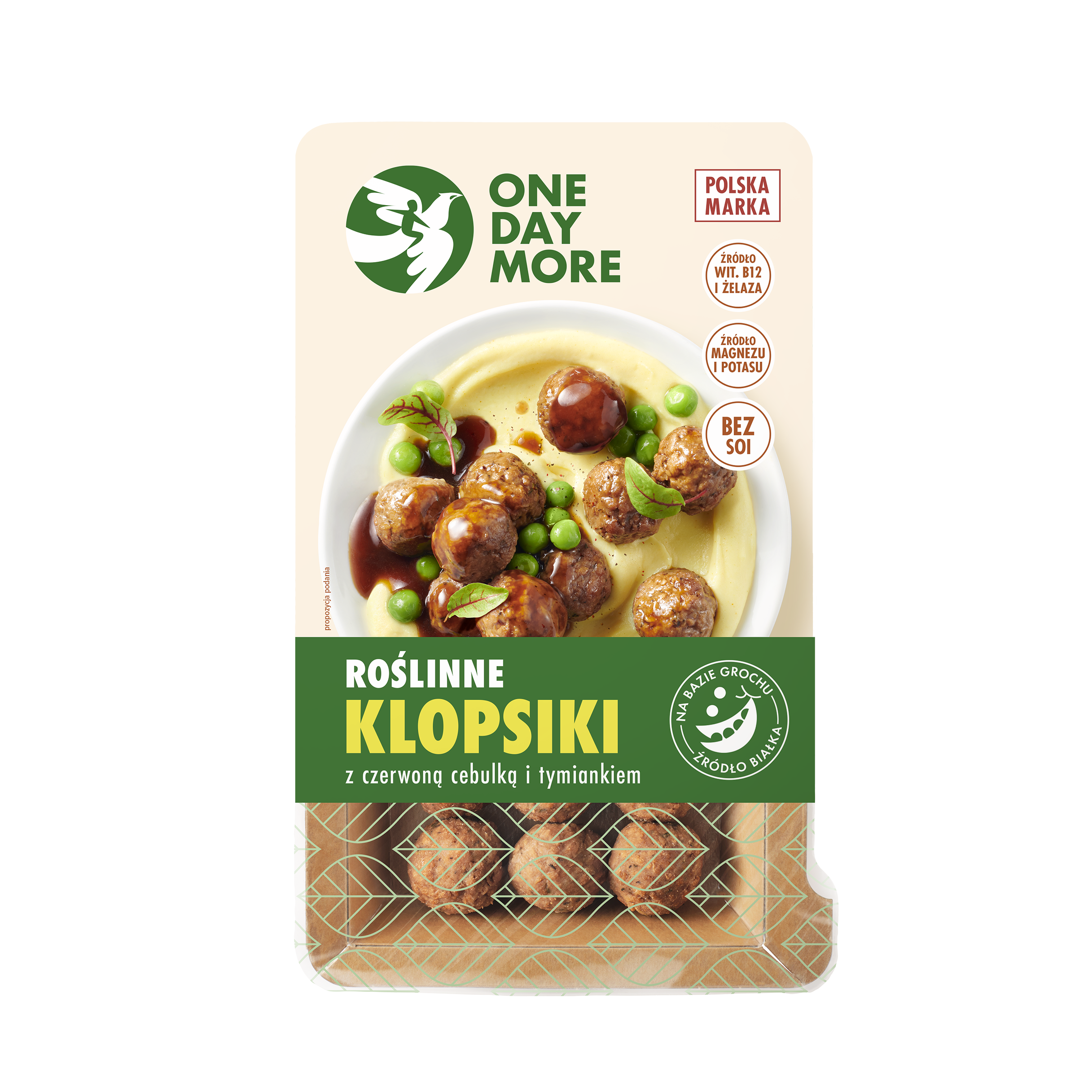 ONE DAY MORE Roślinne klopsiki z tymiankiem i czerwoną cebulką