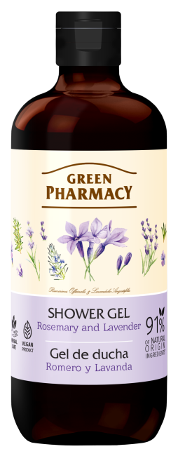 GREEN PHARMACY Żel pod prysznic Rozmaryn i Lawenda