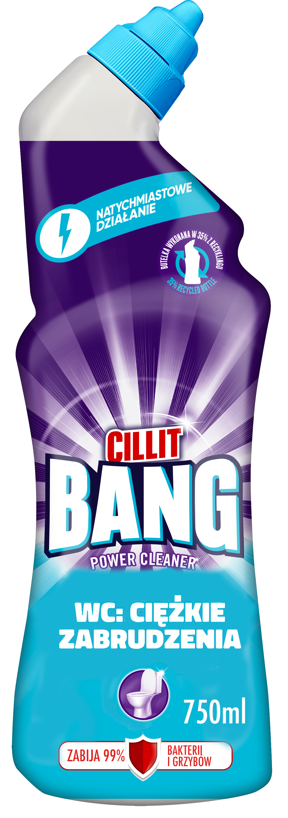 CILLIT BANG Power Cleaner Płyn do toalet Ciężkie zabrudzenia 750 ml frisco.pl