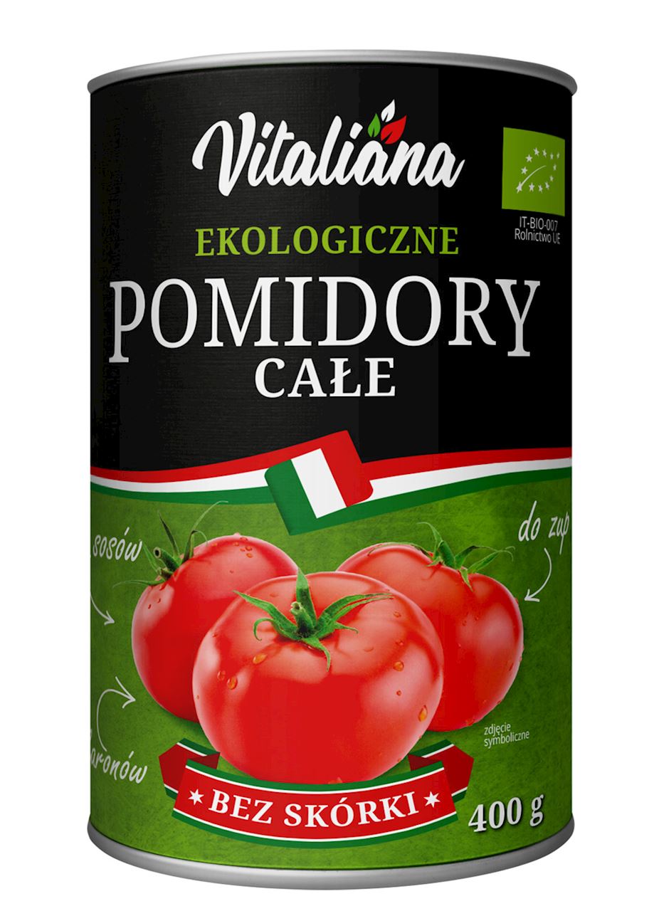 VITALIANA Pomidory całe (bez skórki) BIO