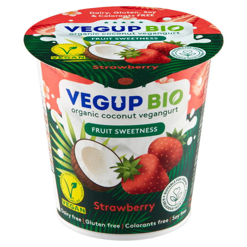 VEGUP BIO Kokosowy vegangurt truskawka BIO