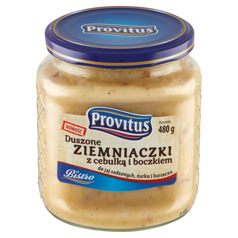 PROVITUS Duszone ziemniaczki z cebulką i boczkiem