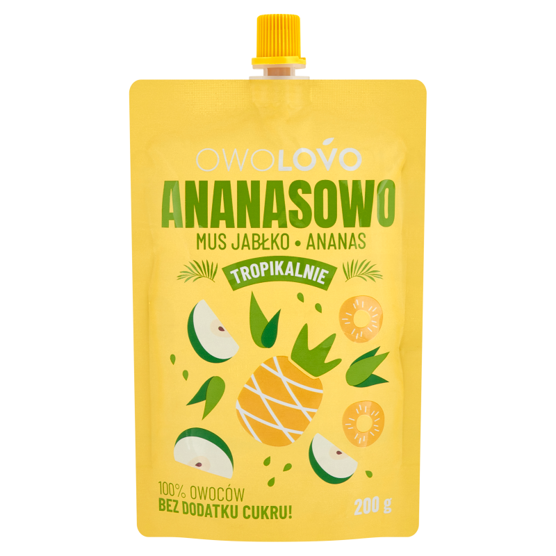OWOLOVO Ananasowo Mus jabłko ananas