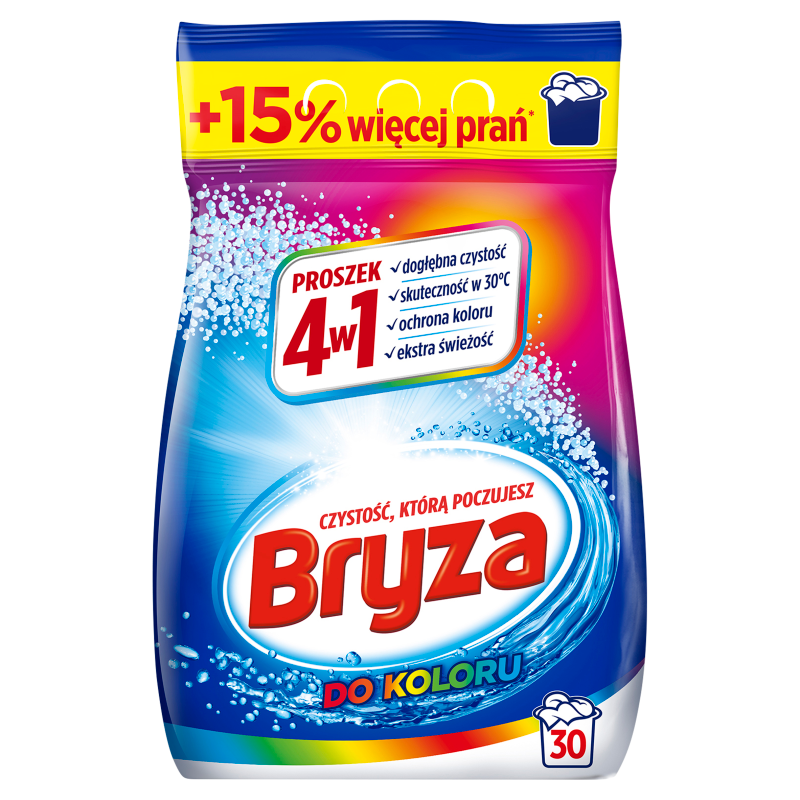 BRYZA 4w1 Proszek do prania kolorowych tkanin 1.95 kg frisco.pl
