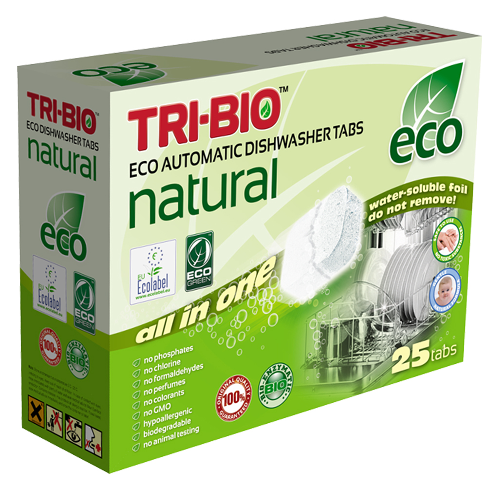 TRI-BIO All in One Ekologiczne tabletki do zmywarki 25 szt.
