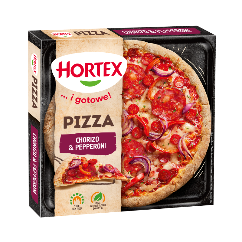 HORTEX Pizza z chorizo i pepperoni