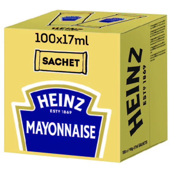 HEINZ Majonez w saszetkach 100 szt. (100x 17ml)
