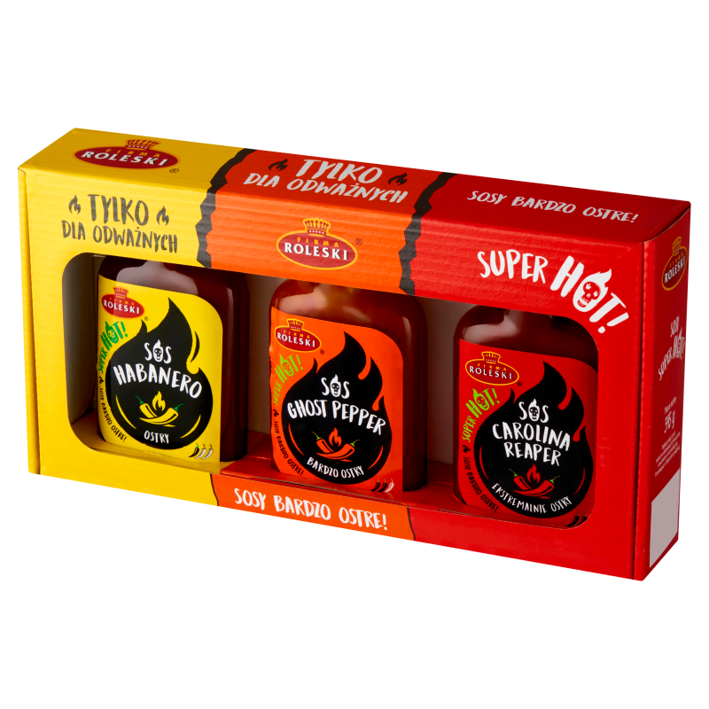 ROLESKI Zestaw ostrych sosów (3x100 ml)