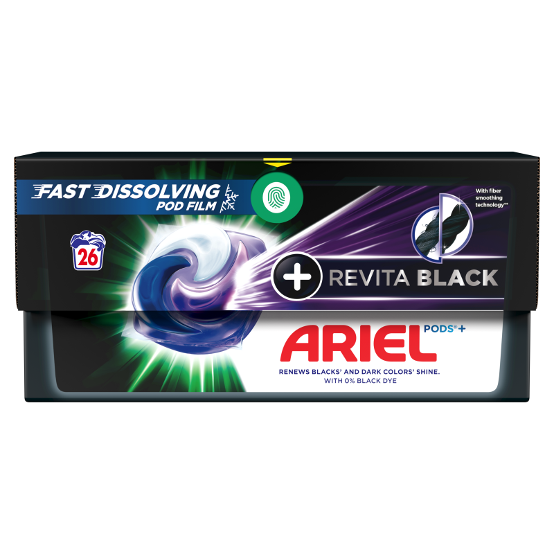 ARIEL All-in-1 PODS Kapsułki z płynem do prania czarnych i ciemnych tkanin 26 szt. frisco.pl