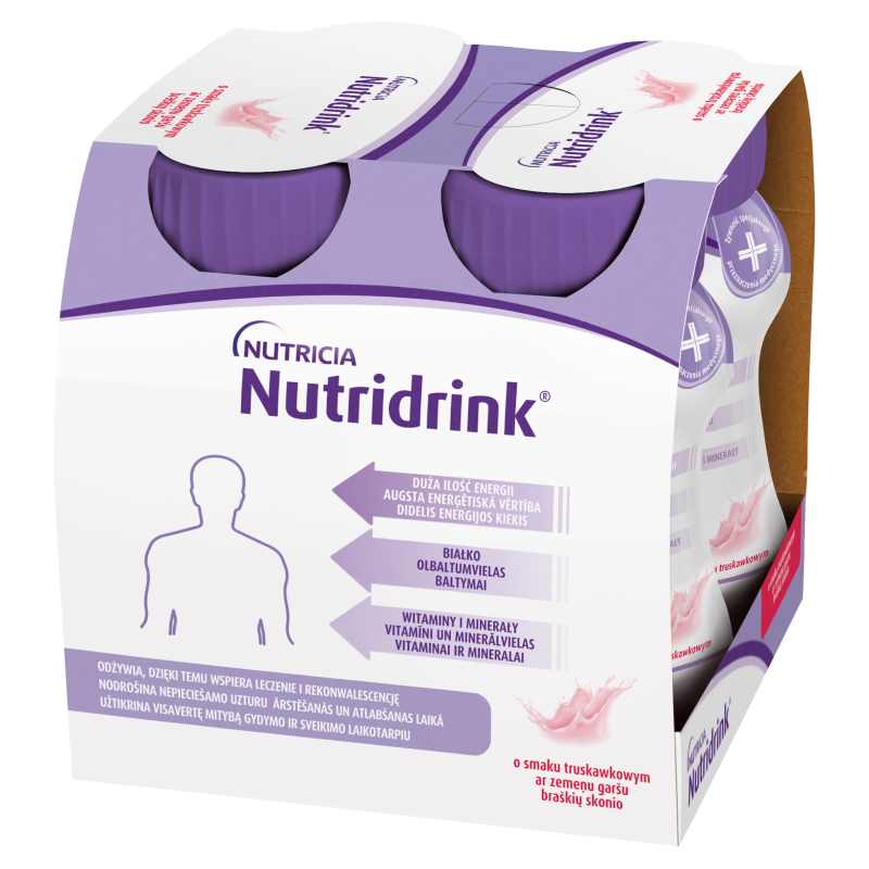 NUTRICIA Nutridrink o smaku truskawkowym