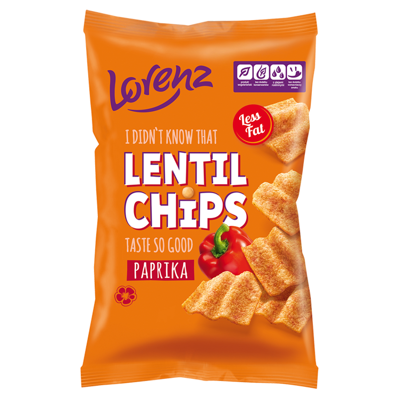 LORENZ Lentil Chrupki z soczewicy o smaku paprykowym frisco.pl