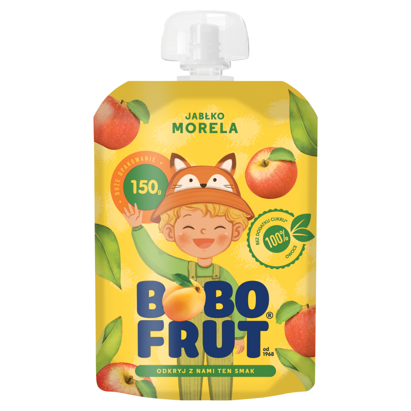 BOBO FRUT Mus w tubce jabłko morela dla dzieci po 1 roku frisco.pl