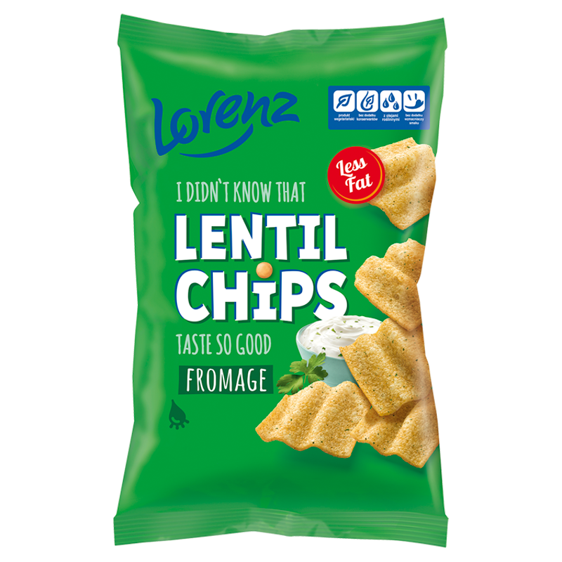 LORENZ Lentil Chrupki z soczewicy o smaku serka fromage frisco.pl