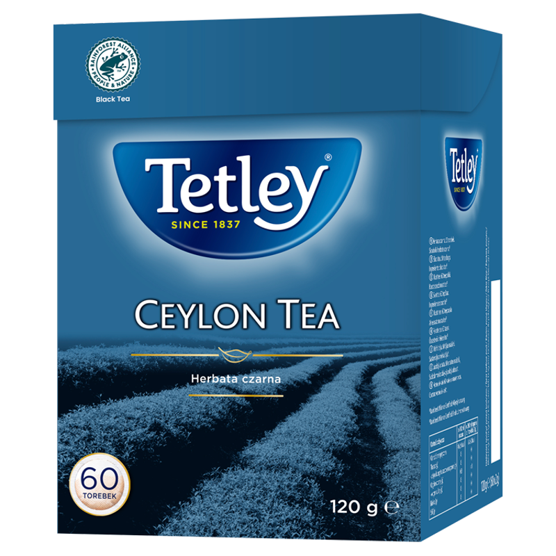 TETLEY Herbata czarna Ceylon 60 torebek ex.