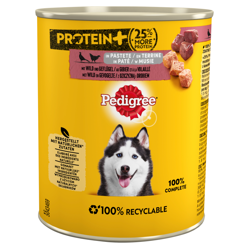 PEDIGREE Mokra karma dla psów w musie z dziczyzną i drobiem