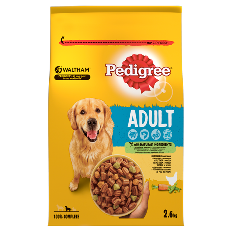 PEDIGREE Sucha karma dla psów z kurczakiem i warzywami