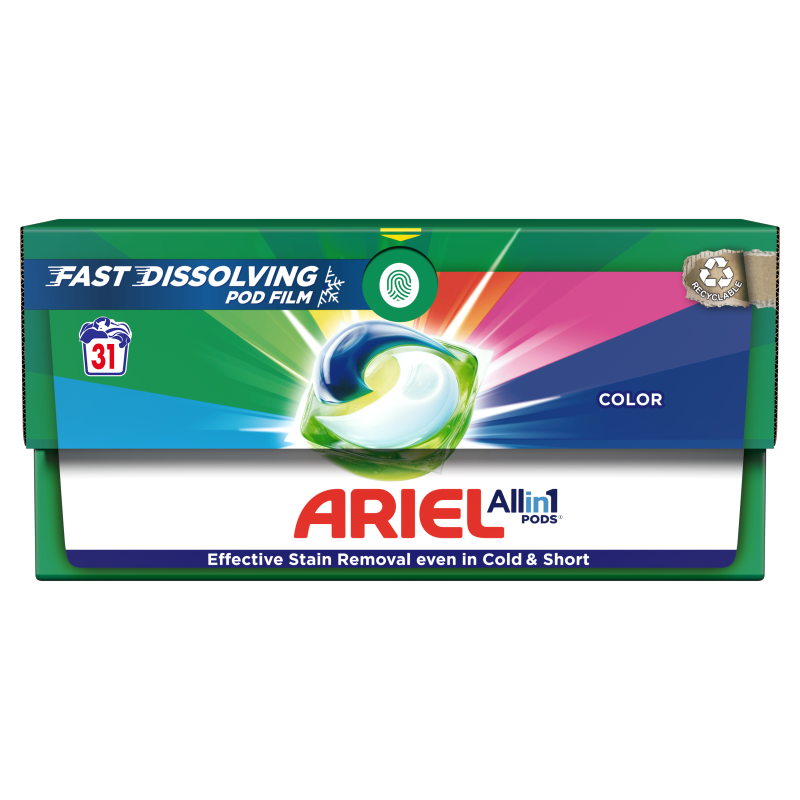 ARIEL All-in-1 PODS Kapsułki z płynem do prania kolorowych tkanin 31 szt. frisco.pl