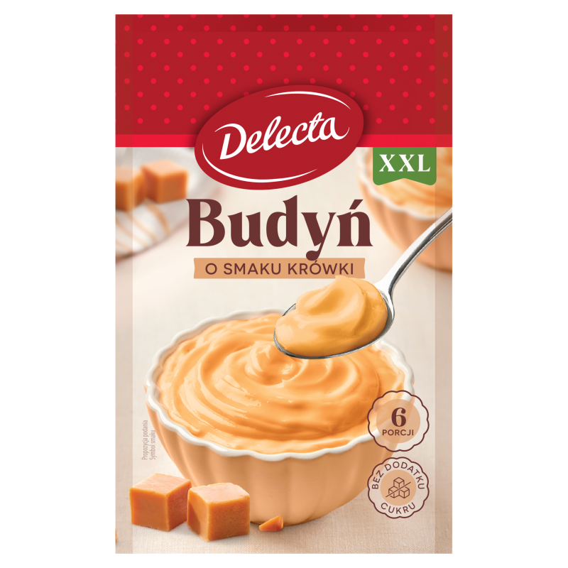 DELECTA Budyń o smaku krówki (bez cukru) frisco.pl