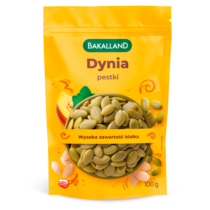 BAKALLAND Pestki dyni łuskane frisco.pl