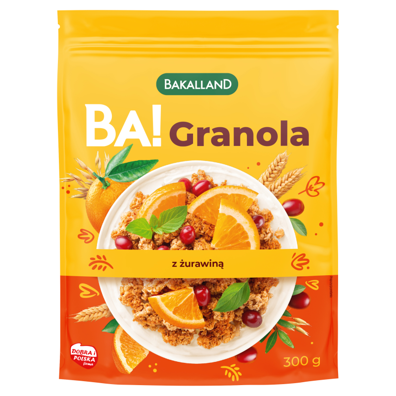 BAKALLAND BA! Granola z żurawiną