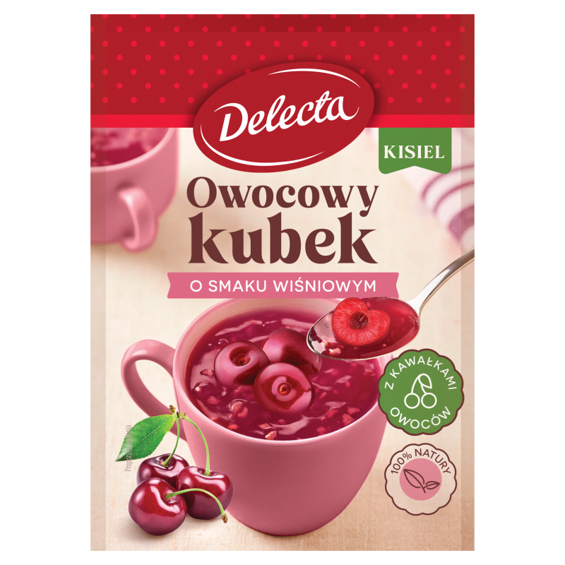 DELECTA Owocowy Kubek Kisiel o smaku wiśniowym frisco.pl