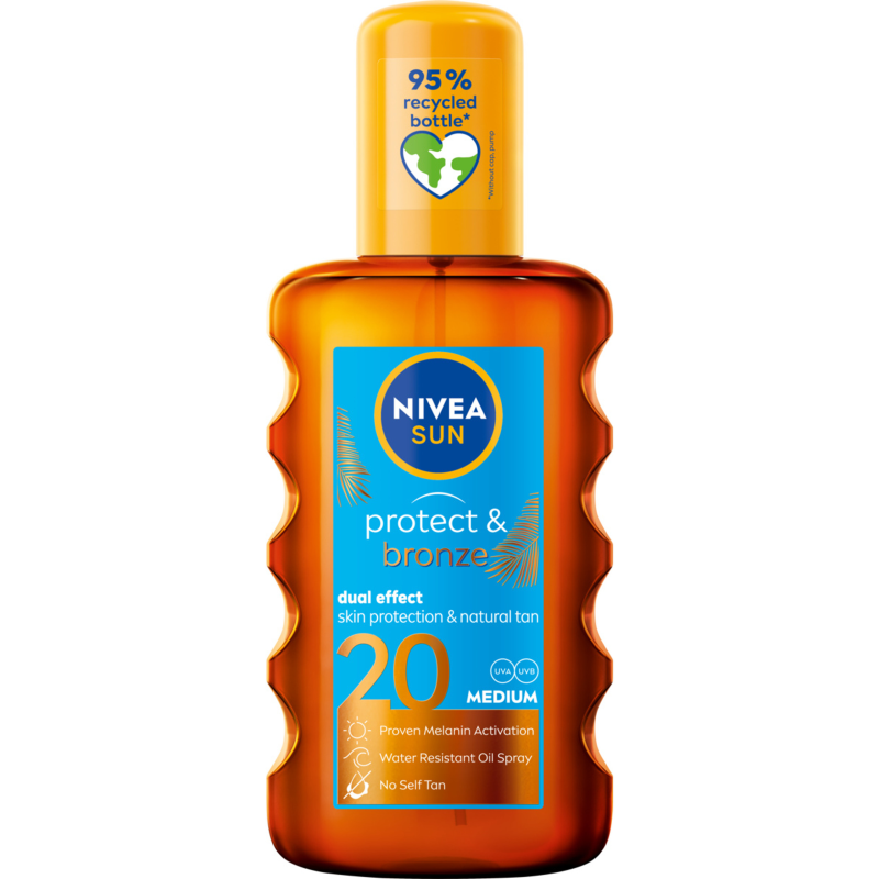 NIVEA SUN Protect & Bronze Olejek w spray'u aktywujący naturalną opaleniznę SPF 20